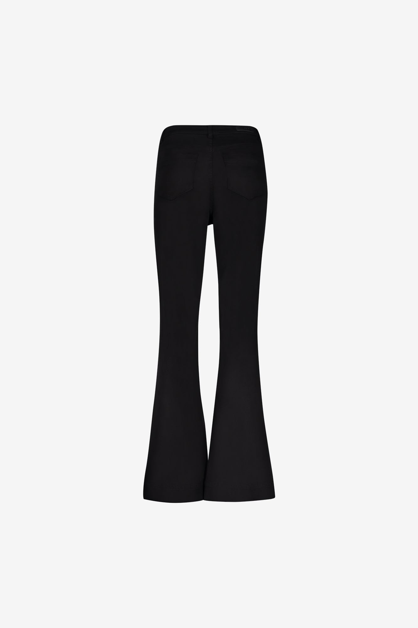 Geisha schwarze Flared Jeans mit hoher Taille