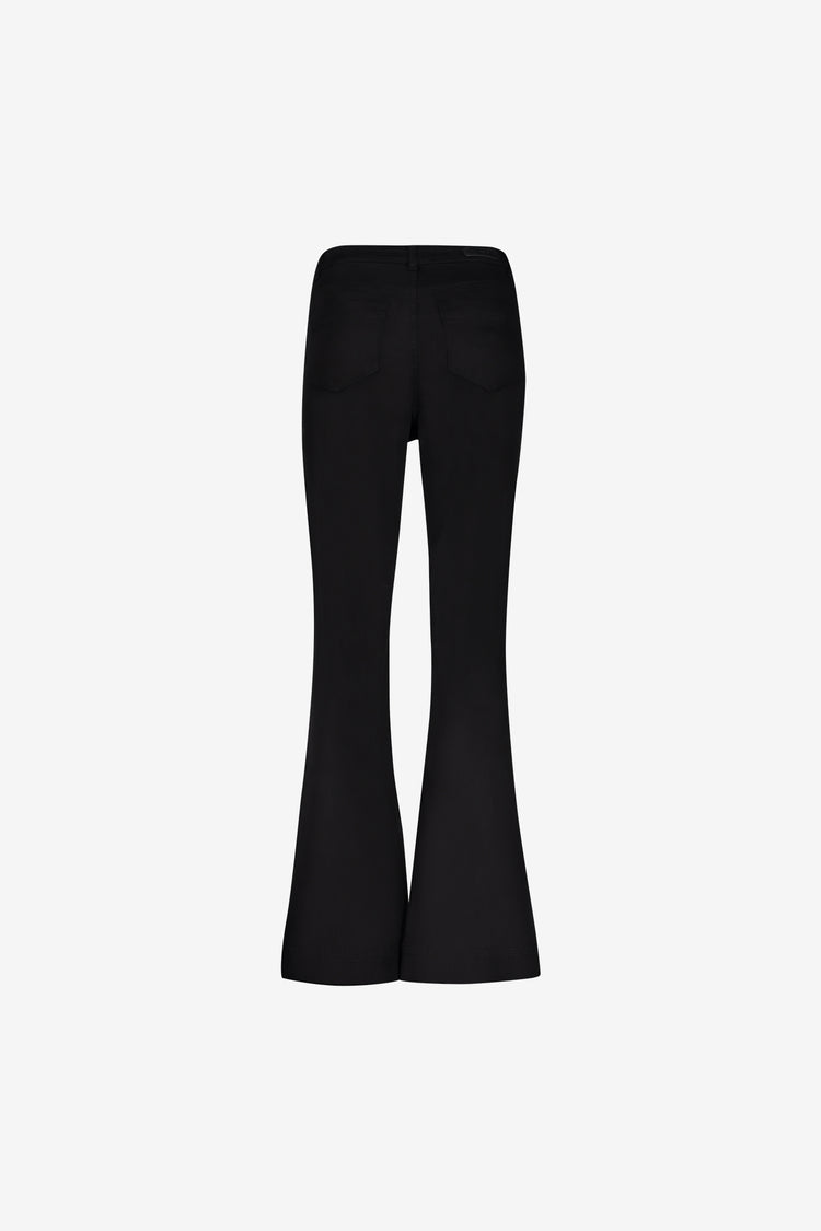 Geisha schwarze Flared Jeans mit hoher Taille