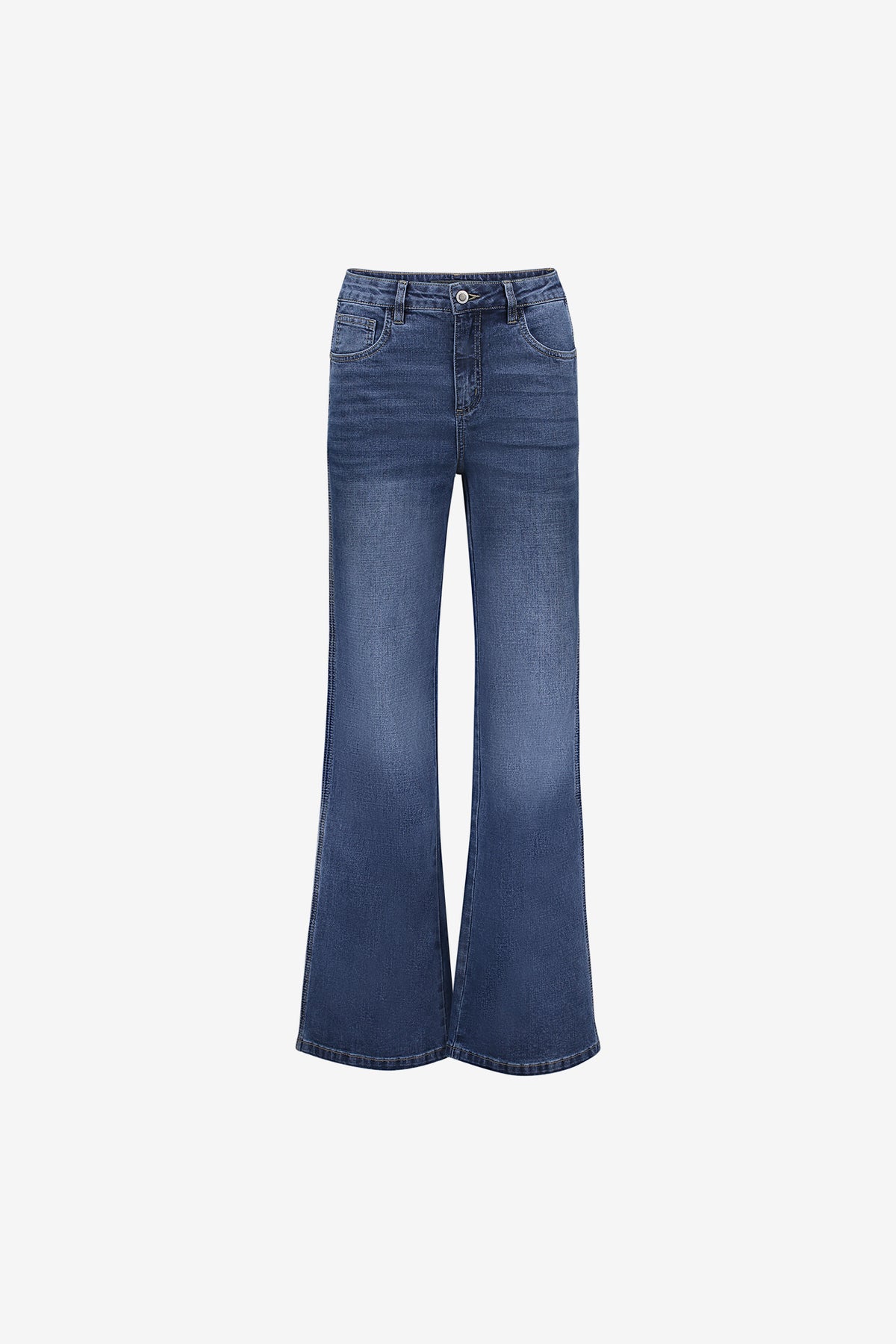 Geisha Damen Straight Leg Jeans mit Seitenstreifen
