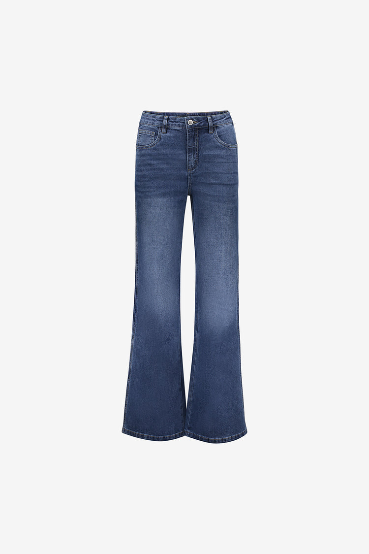 Geisha Damen Straight Leg Jeans mit Seitenstreifen