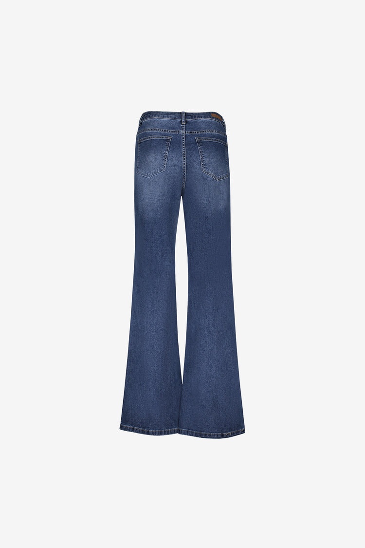Geisha Damen Straight Leg Jeans mit Seitenstreifen