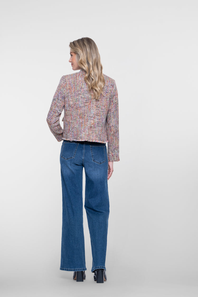 Geisha Damen Straight Leg Jeans mit Seitenstreifen