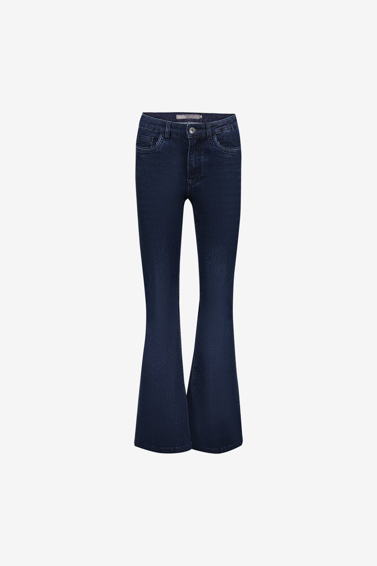 Geisha Flared Jeans mit Lurex