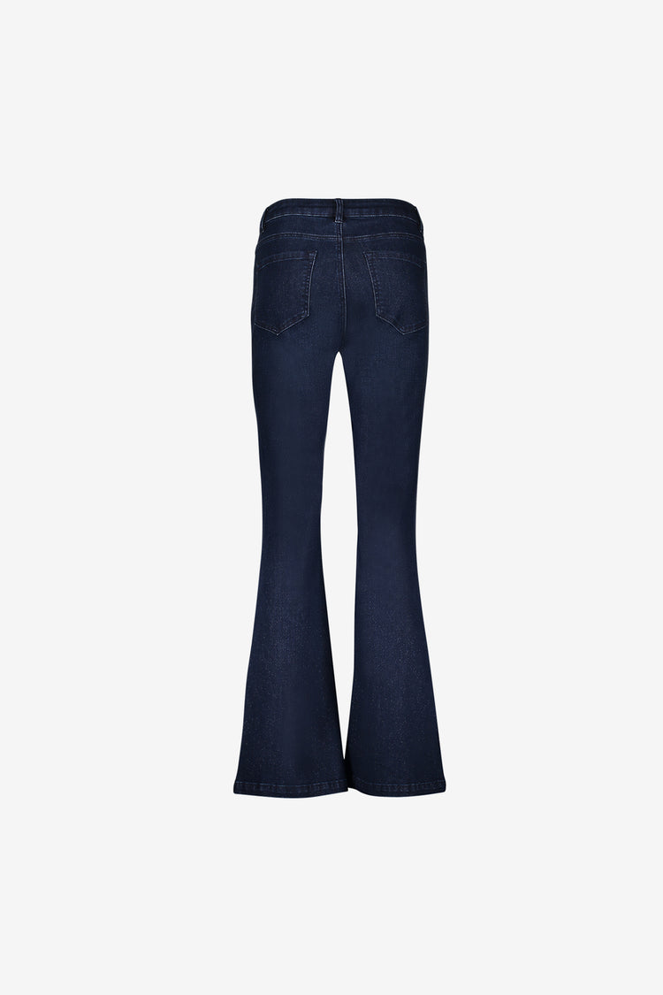 Geisha Flared Jeans mit Lurex