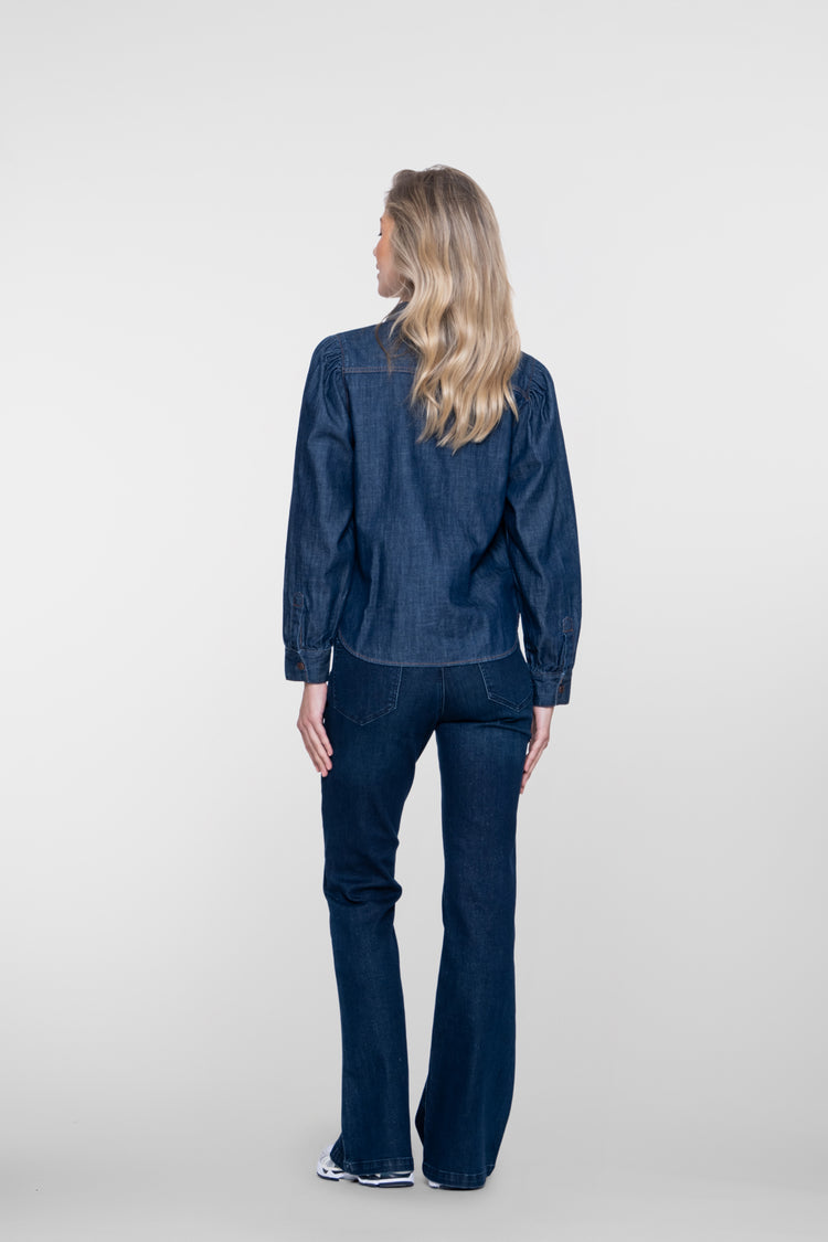 Geisha Flared Jeans mit Lurex