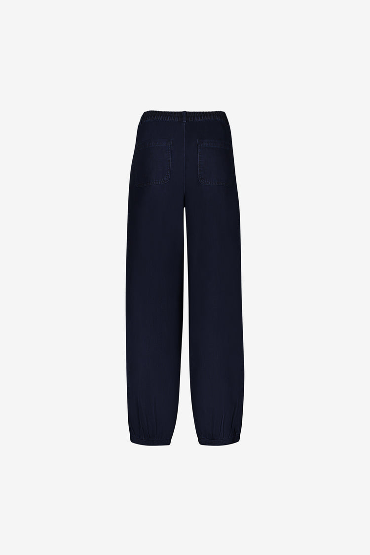 Geisha jeans met ballonpasvorm en elastische details