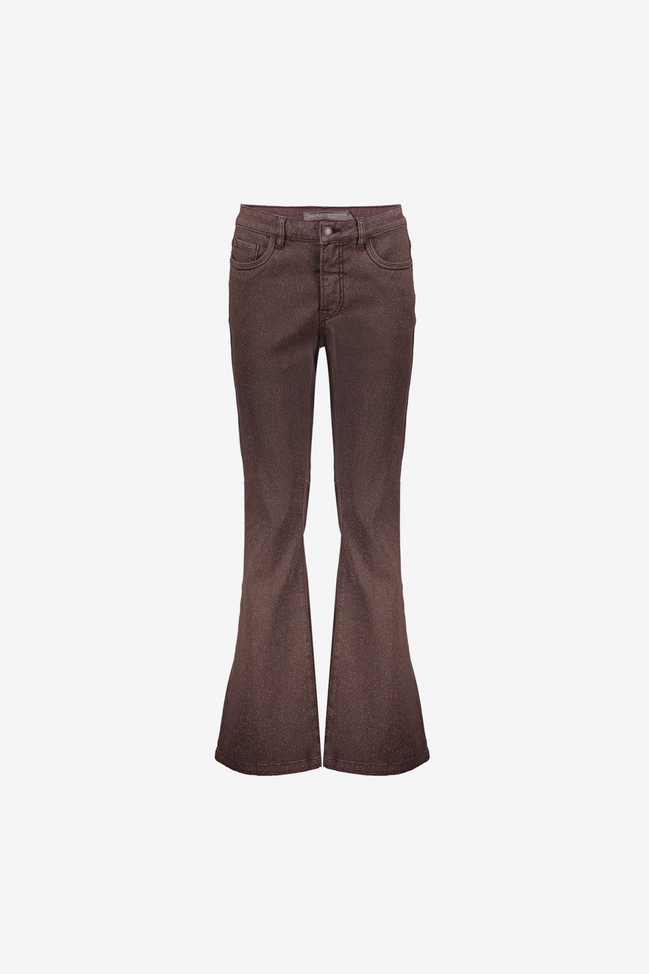 Geisha Mid Waist Flare Jeans mit dezentem Glitzer