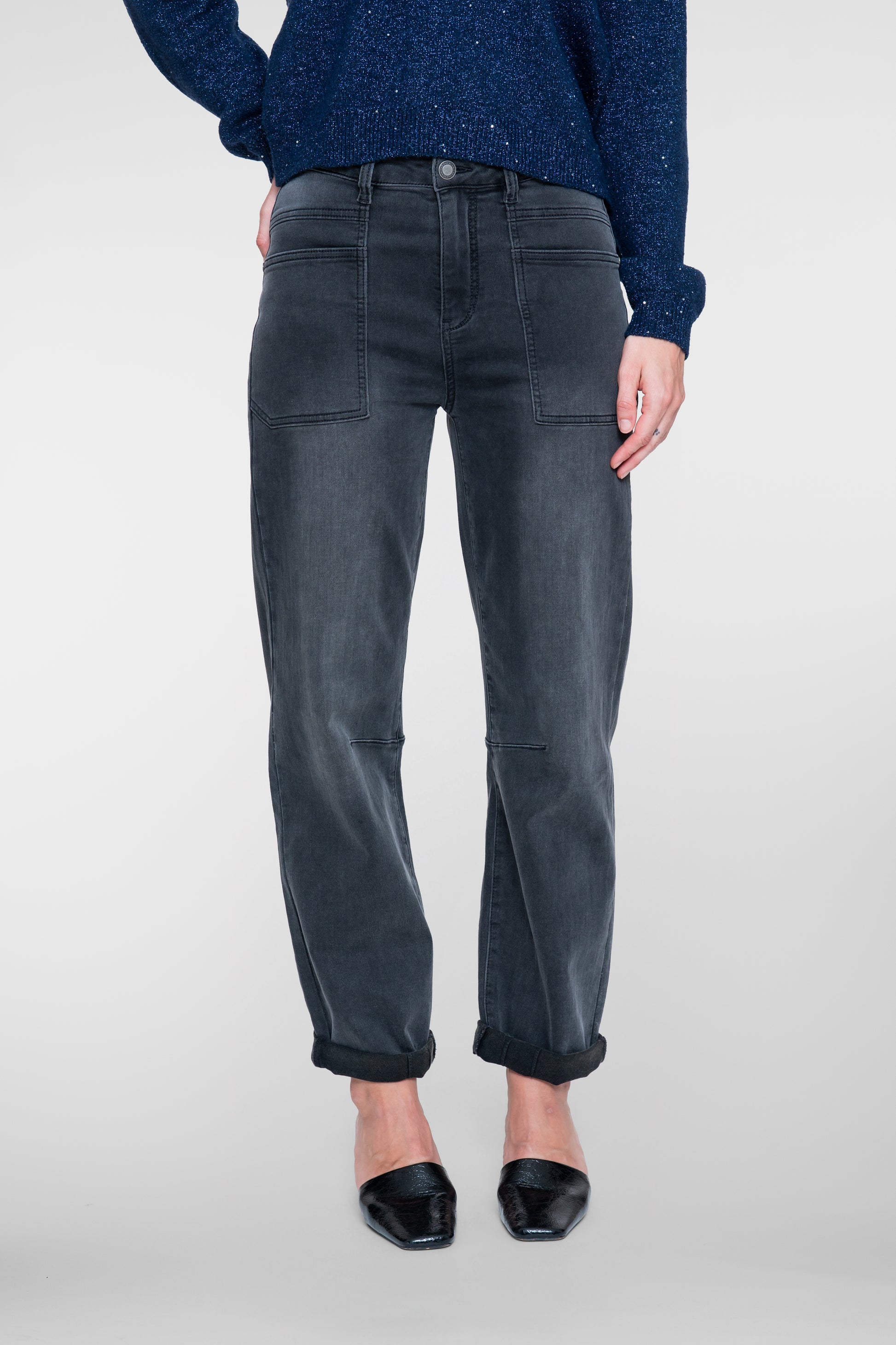 Geisha Baggy Jeans mit großen Taschen