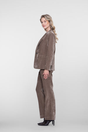 Geisha Velours-Pantalon mit elastischem Bund