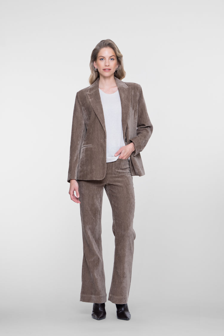 Geisha Velours-Pantalon mit elastischem Bund
