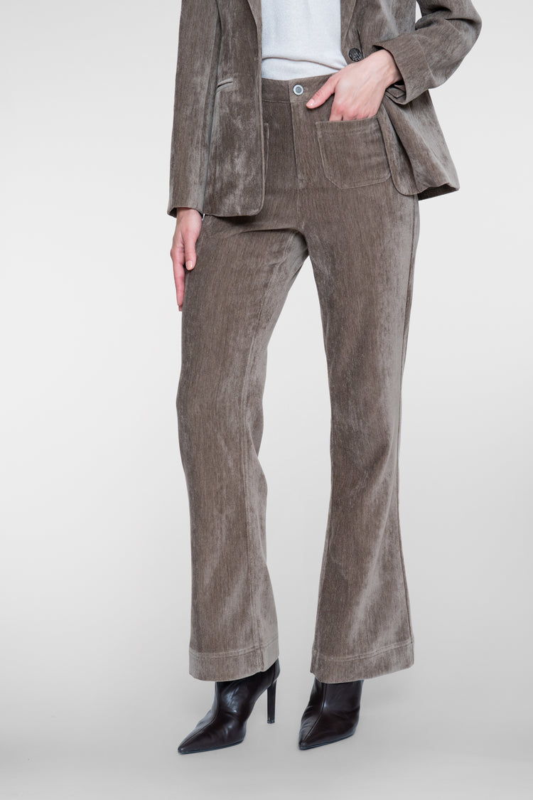 Geisha Velours-Pantalon mit elastischem Bund