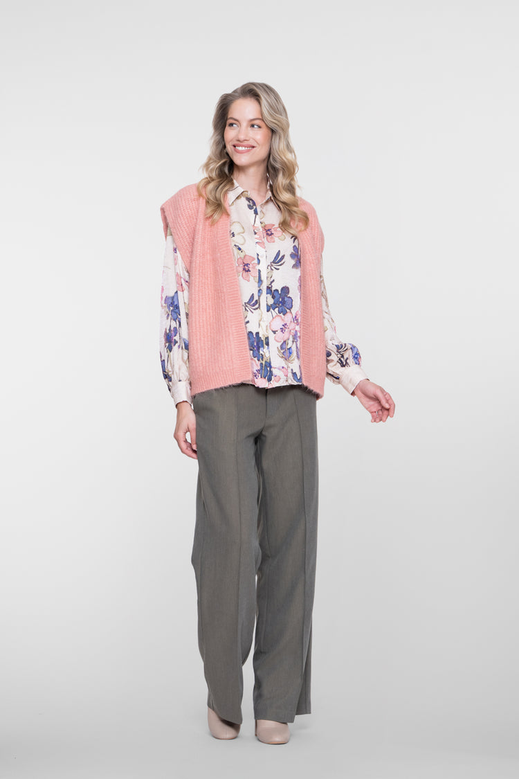 Geisha Pantalon mit Zierkordel und stilvollen Details