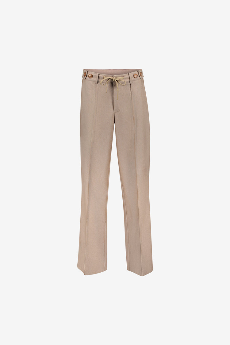 Geisha Wide Leg Pantalon mit Schleifenverschluss und bequemer Passform