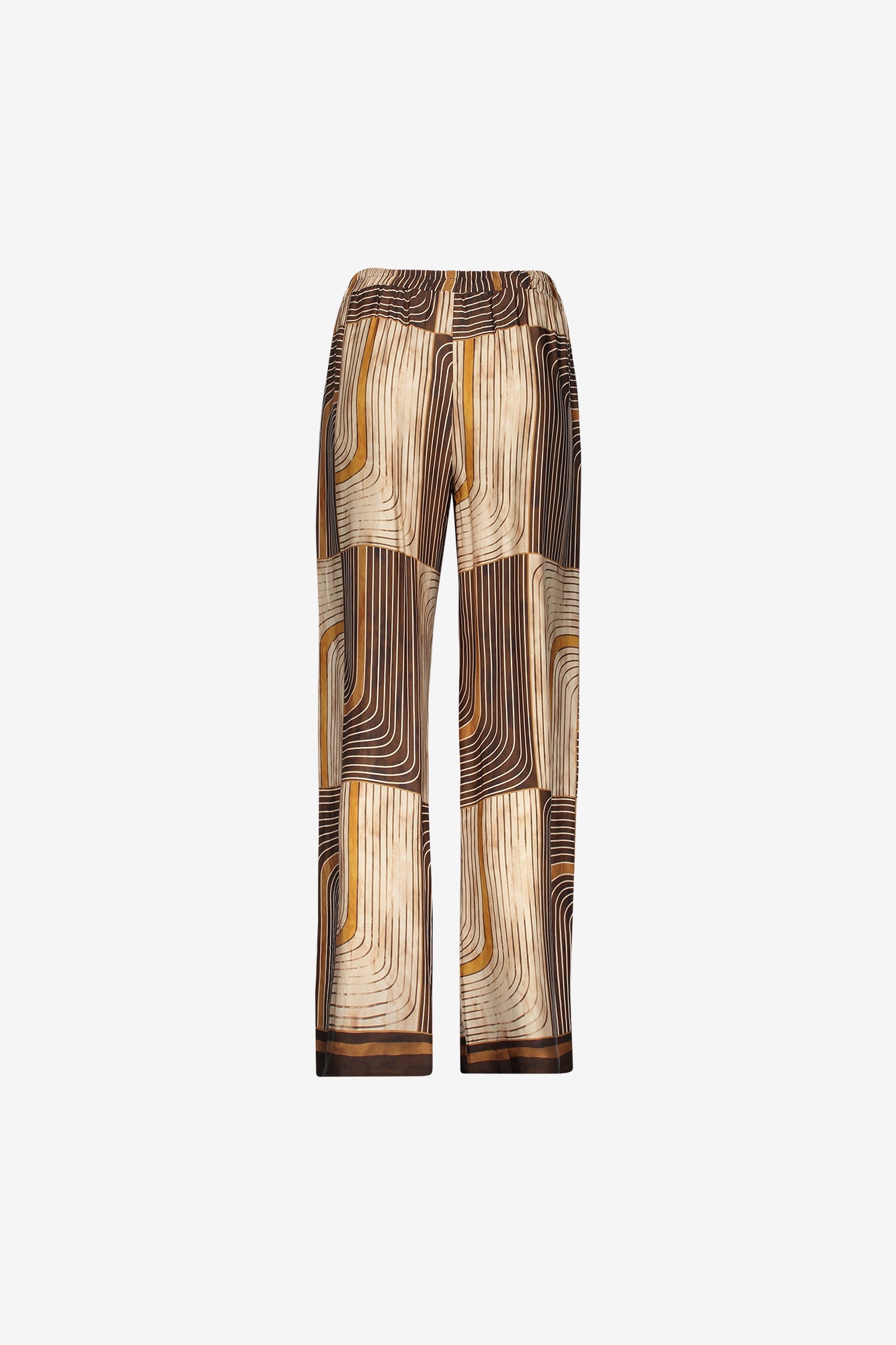 Geisha Damen-Pantalon mit grafischem Print und bequemem Elastikbund