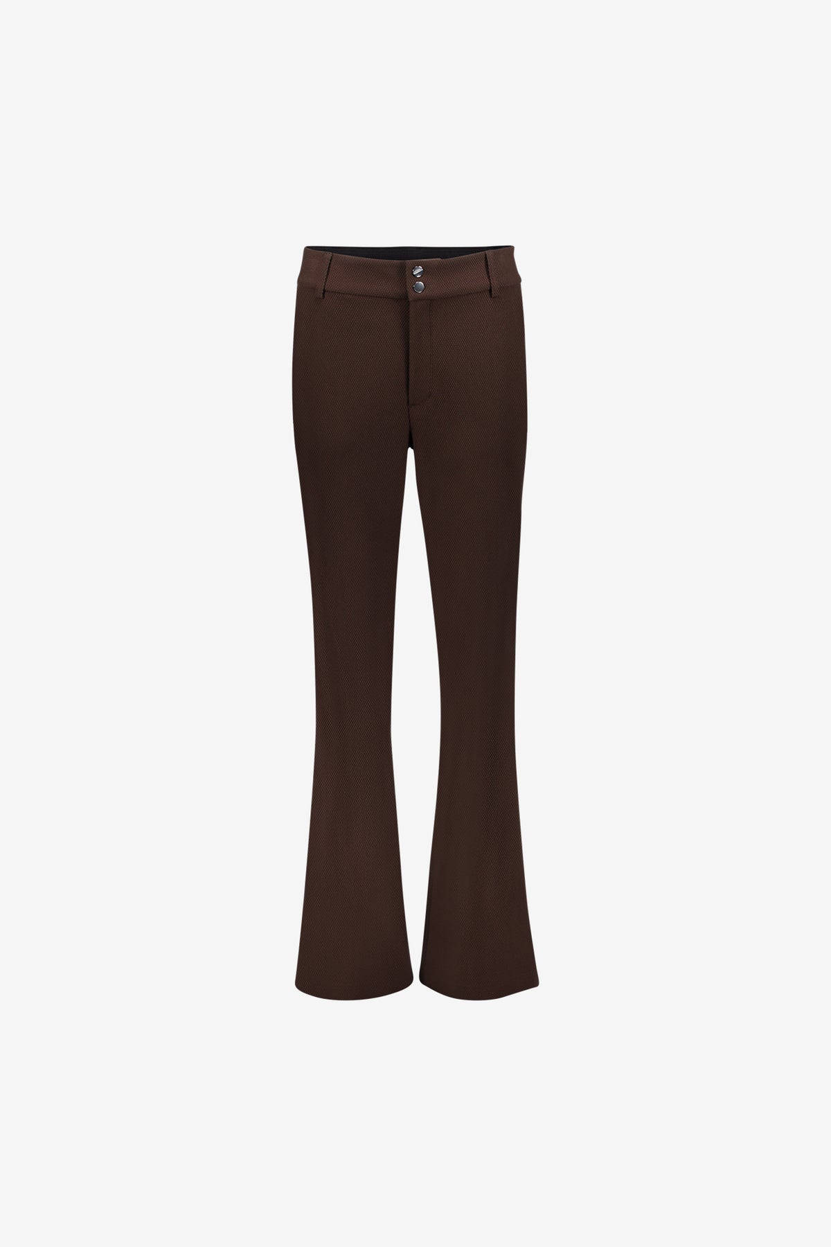 Geisha bequeme Flared Pantalon mit Honeycomb-Struktur