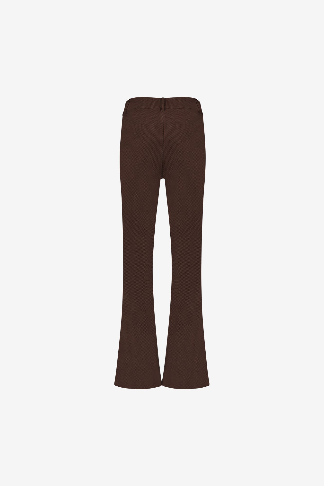 Geisha bequeme Flared Pantalon mit Honeycomb-Struktur