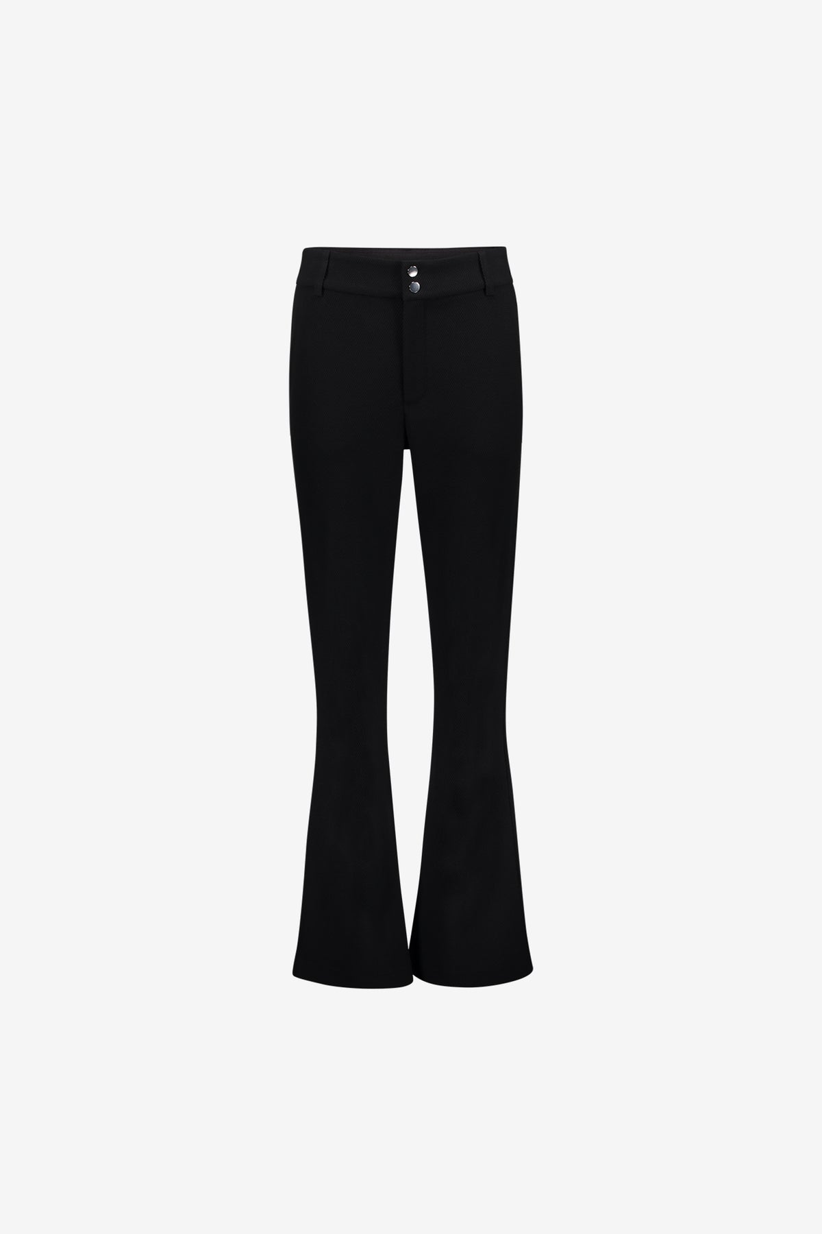 Geisha bequeme Flared Pantalon mit Honeycomb-Struktur