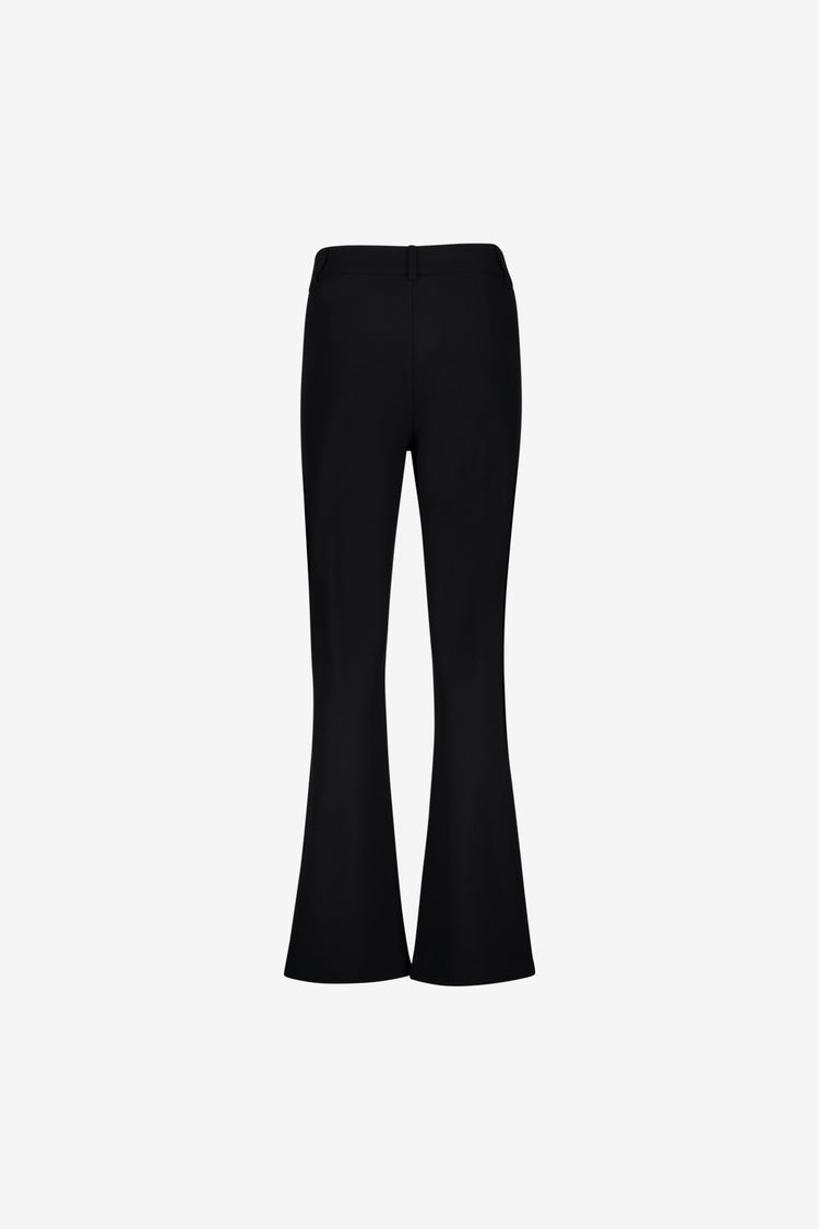Geisha bequeme Flared Pantalon mit Honeycomb-Struktur