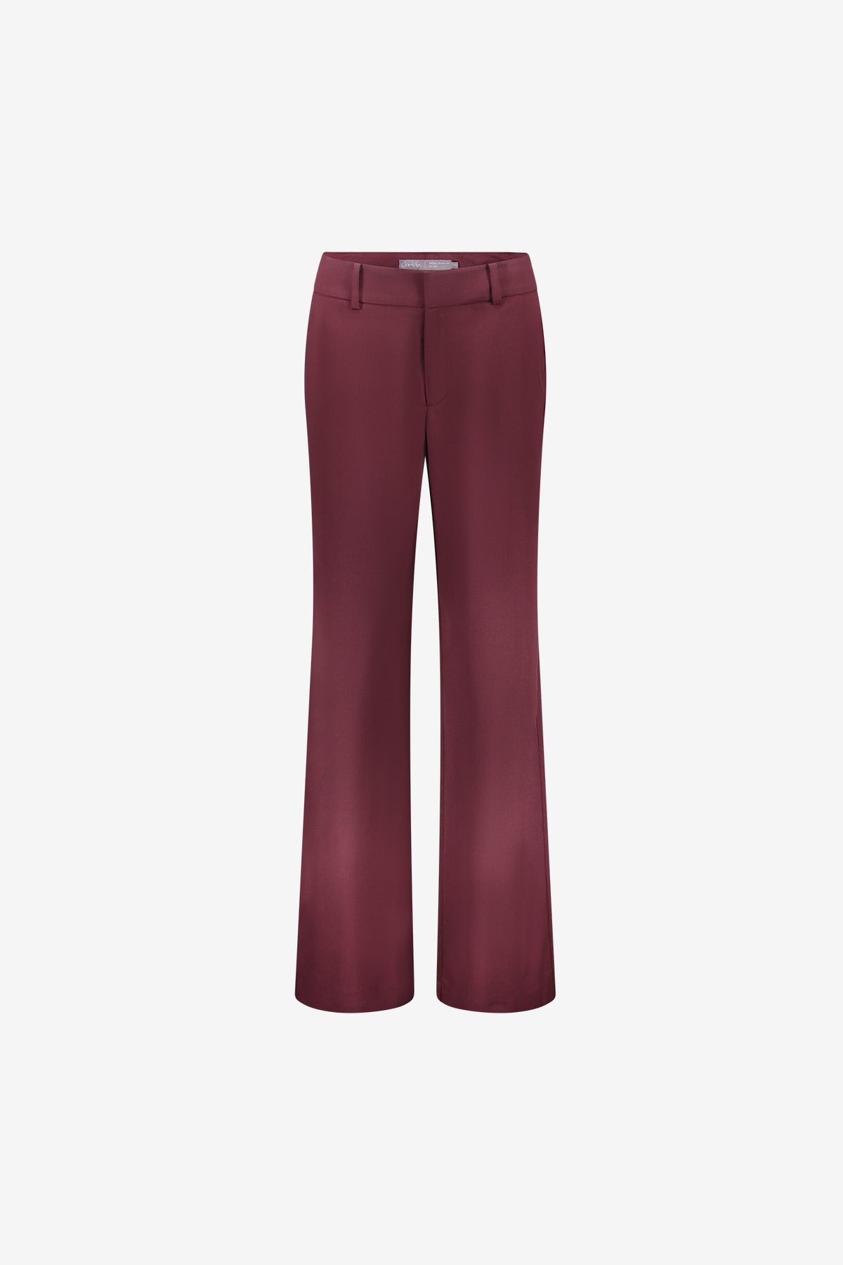 Geisha Burgundy Pantalon mit weitem Bein und hoher Taille