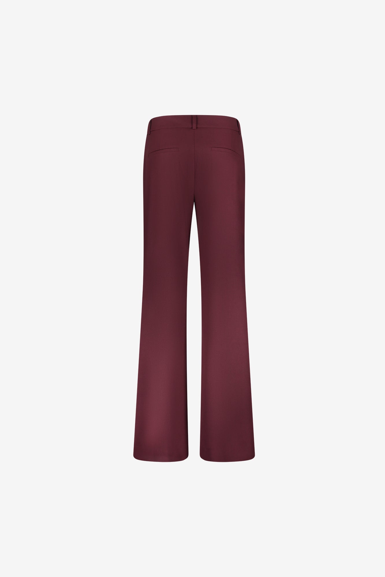 Geisha Burgundy Pantalon mit weitem Bein und hoher Taille