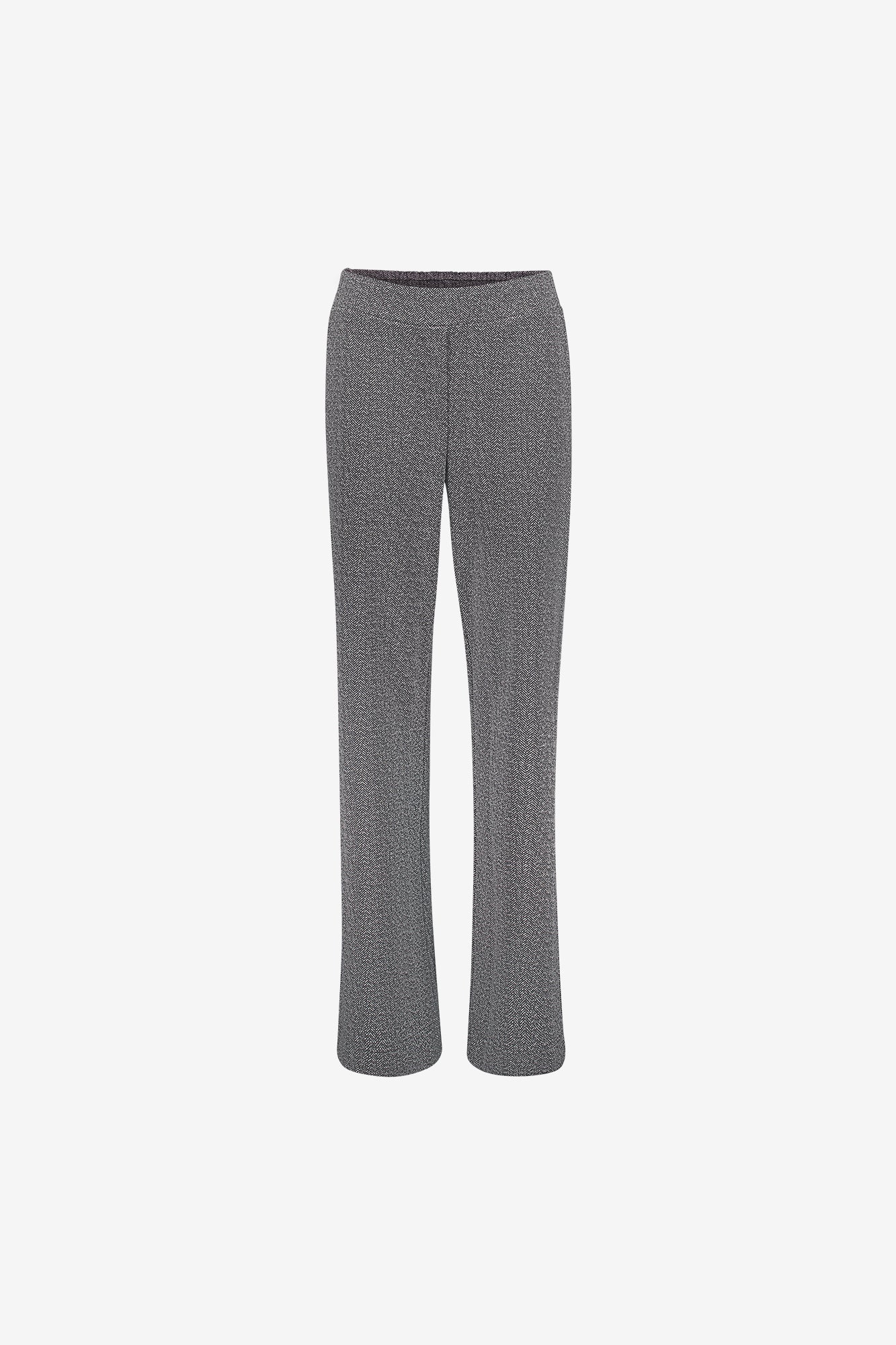 Geisha melierte Pantalon mit elastischem Bund