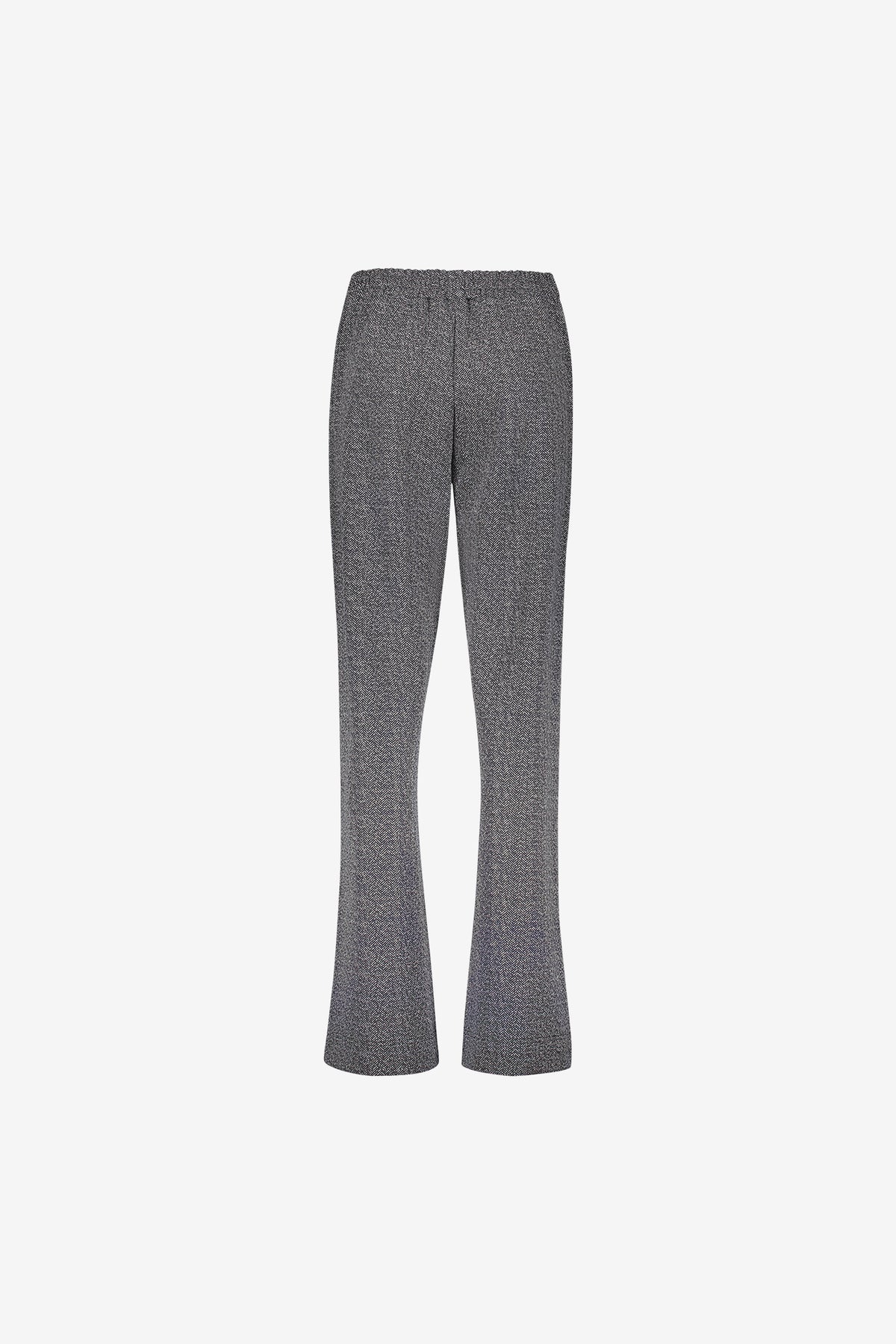 Geisha melierte Pantalon mit elastischem Bund