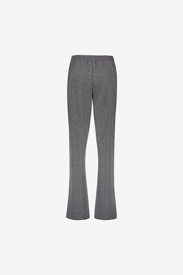 Geisha melierte Pantalon mit elastischem Bund