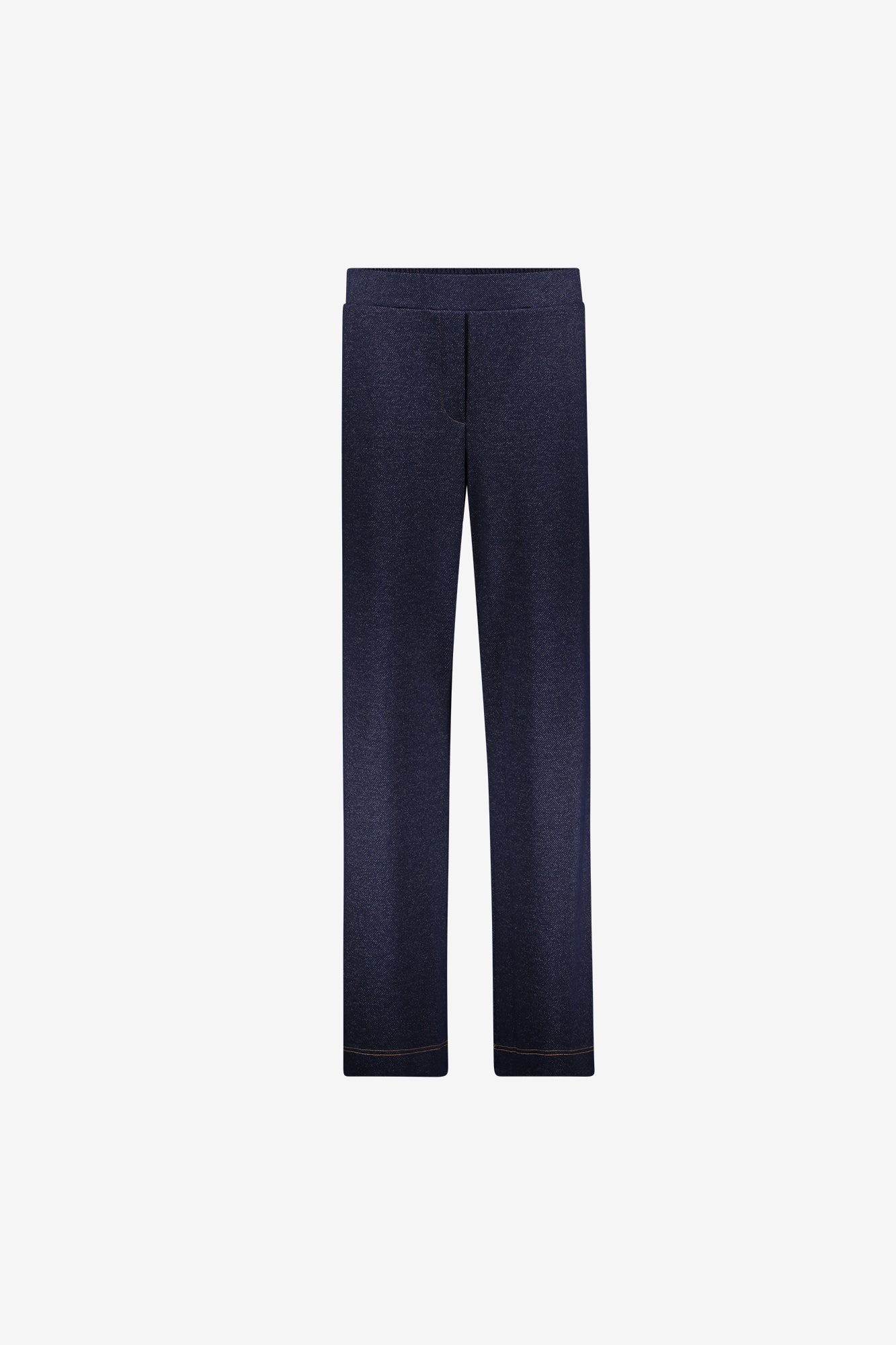 Geisha Pantalon mit elastischem Bund und Denim-Optik