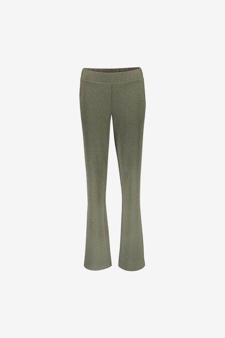 Geisha Pantalon mit Lurex und elastischem Bund