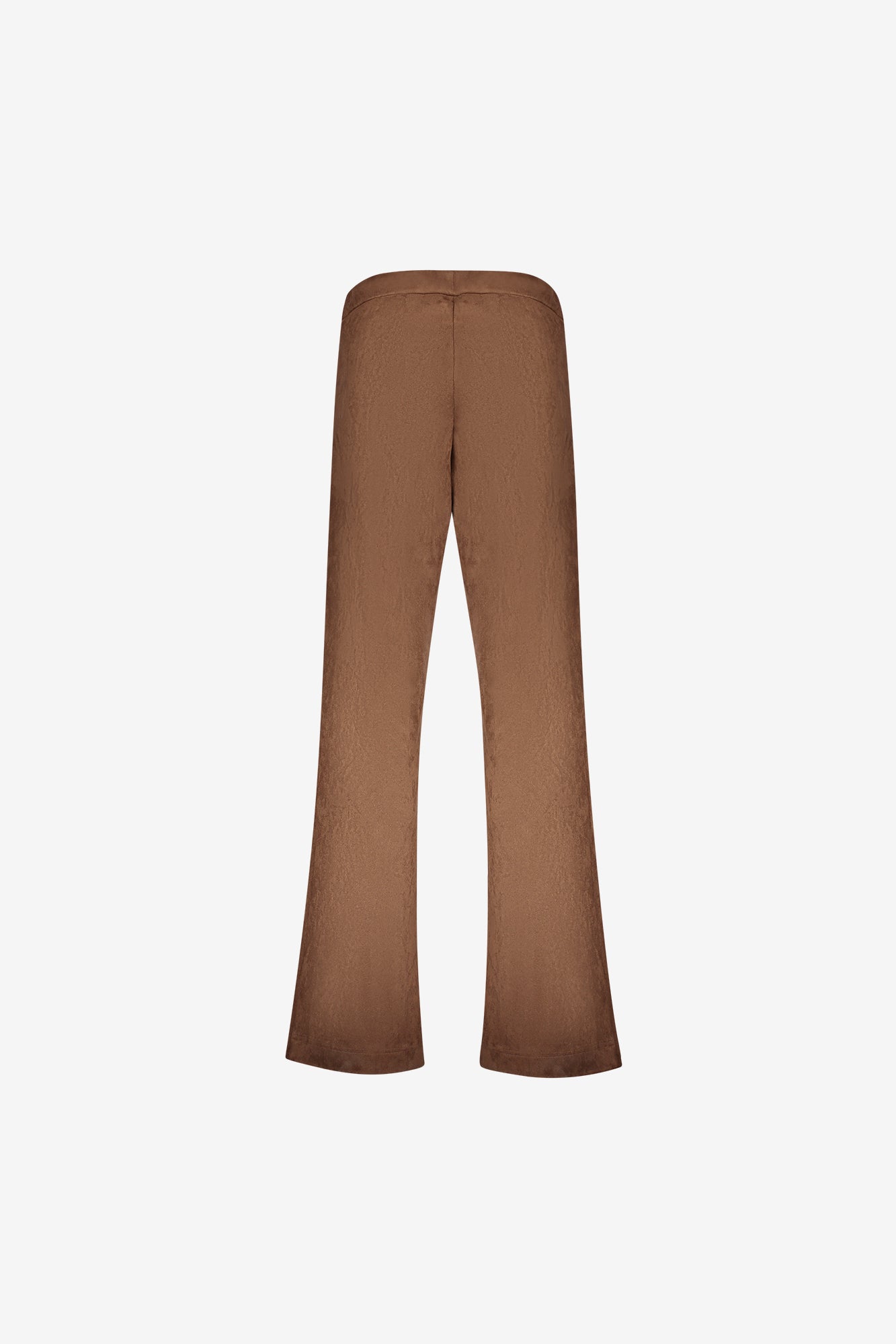 Geisha Wide Leg Hose in Veloursleder-Optik