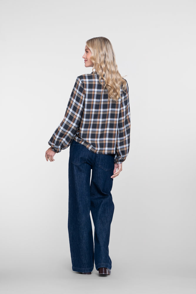 Geisha Damen Wide-Leg-Jeans mit dunkler Waschung