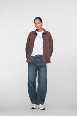 Geisha Damen Barrel-Jeans mit Ziernähten