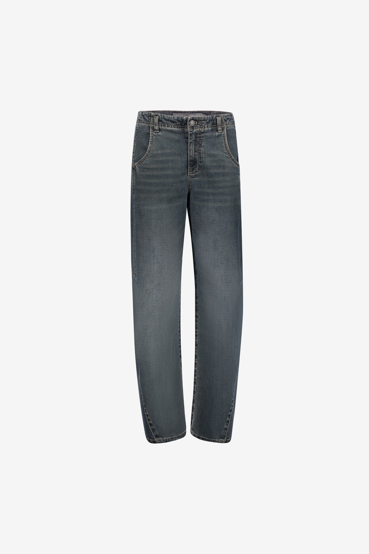 Geisha Damen Barrel-Jeans mit Ziernähten