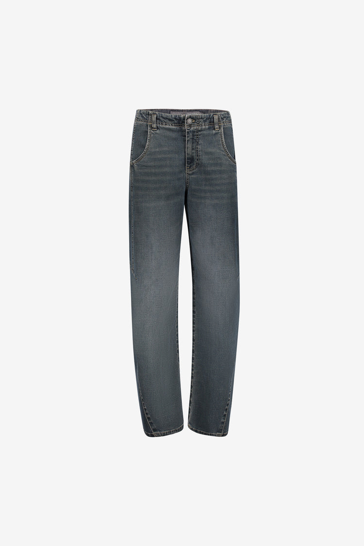Geisha Damen Barrel-Jeans mit Ziernähten