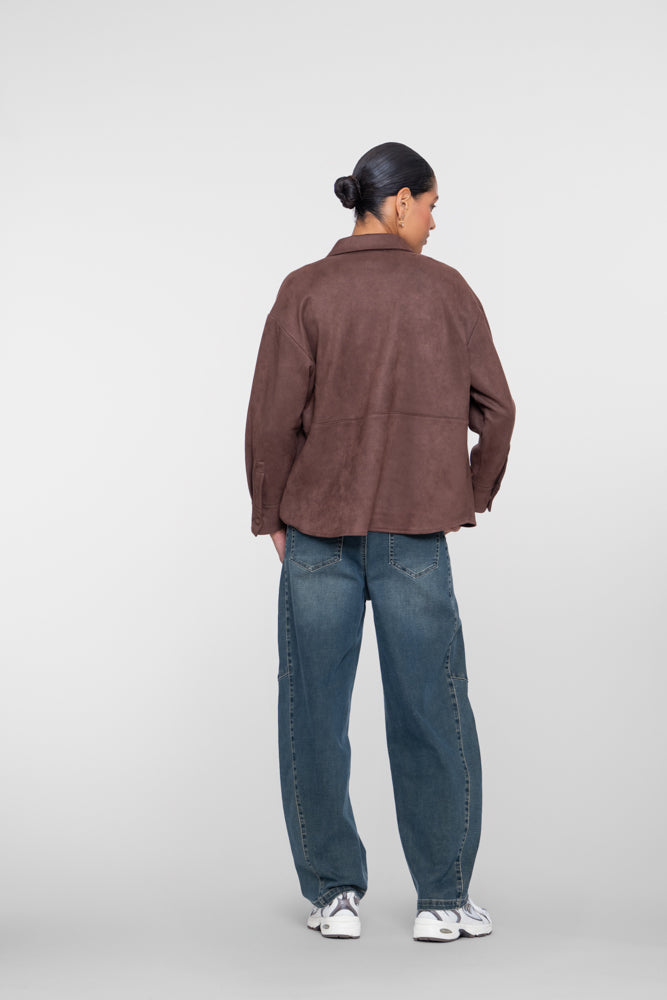 Geisha Damen Barrel-Jeans mit Ziernähten