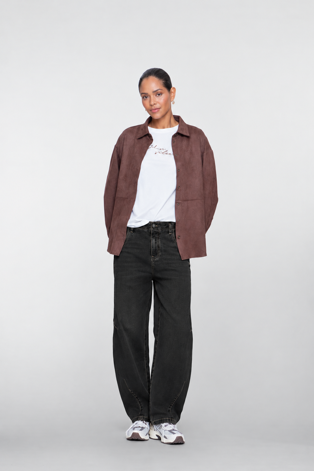 Geisha Damen Barrel-Jeans mit Ziernähten
