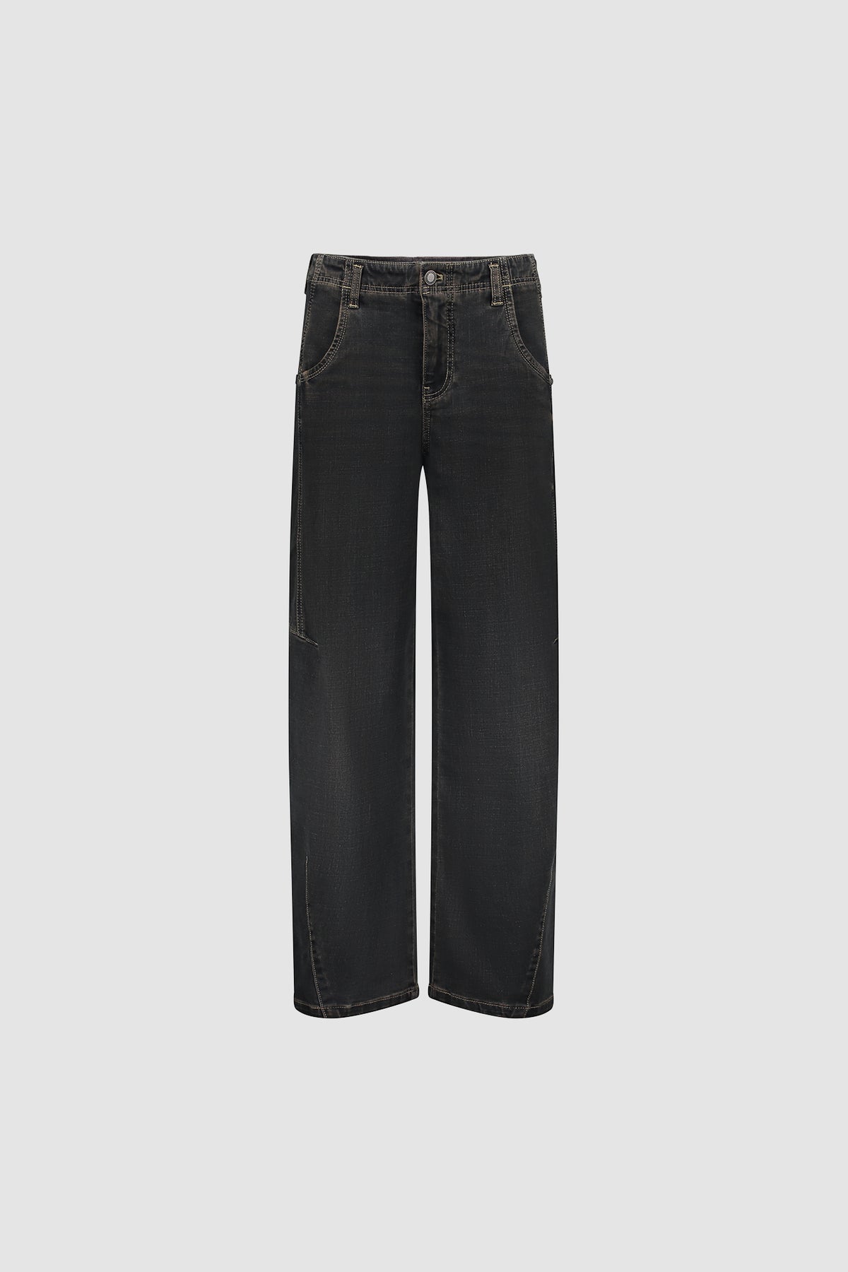 Geisha Damen Barrel-Jeans mit Ziernähten