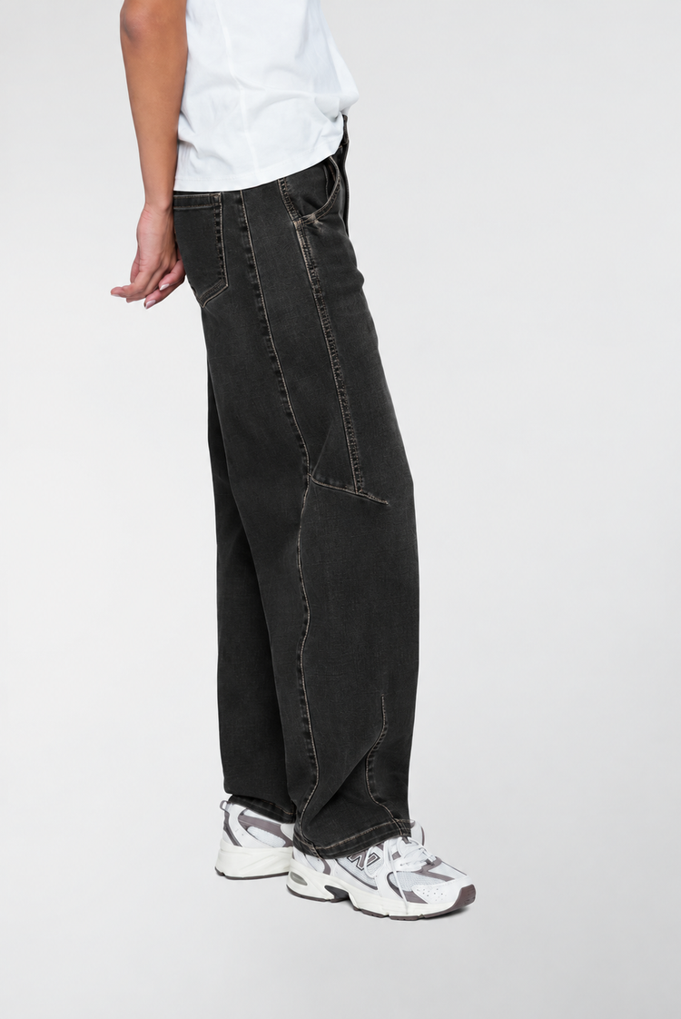 Geisha Damen Barrel-Jeans mit Ziernähten
