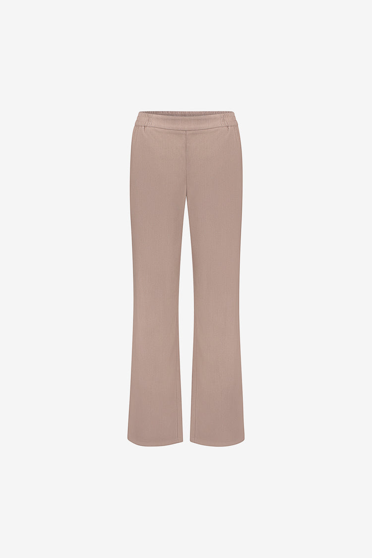 Geisha Damen Flanell-Melange-Hose mit geradem Bein