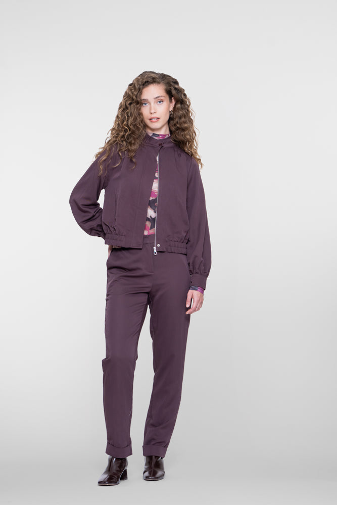 Geisha Damen Tapered-Hose mit Umschlag