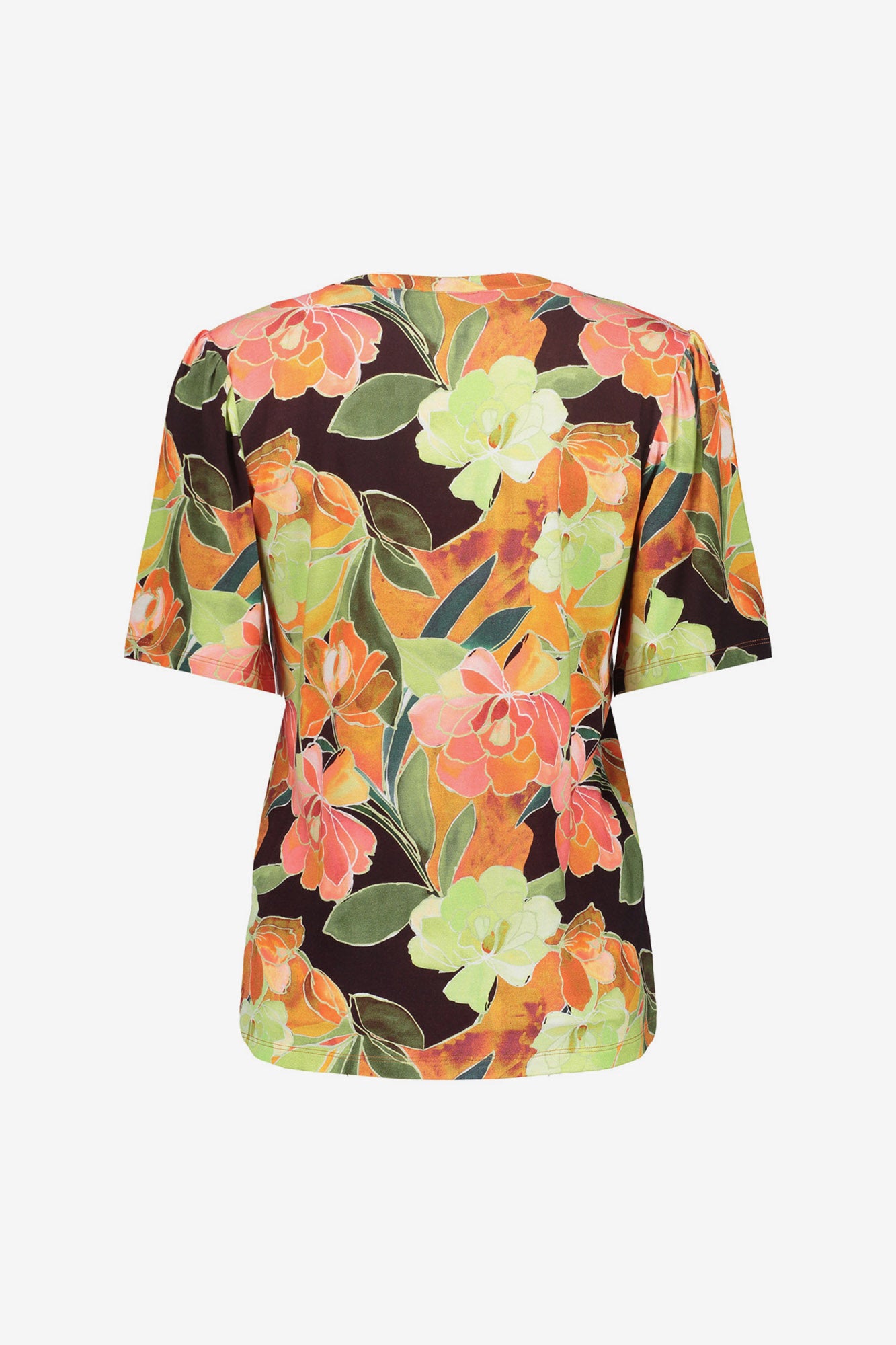 Geisha T-Shirt mit farbenfrohem Print