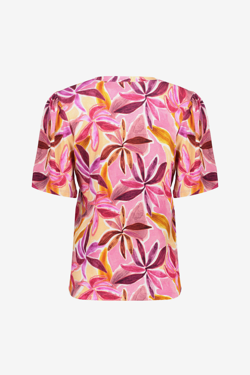 Geisha T-Shirt mit farbenfrohem Print