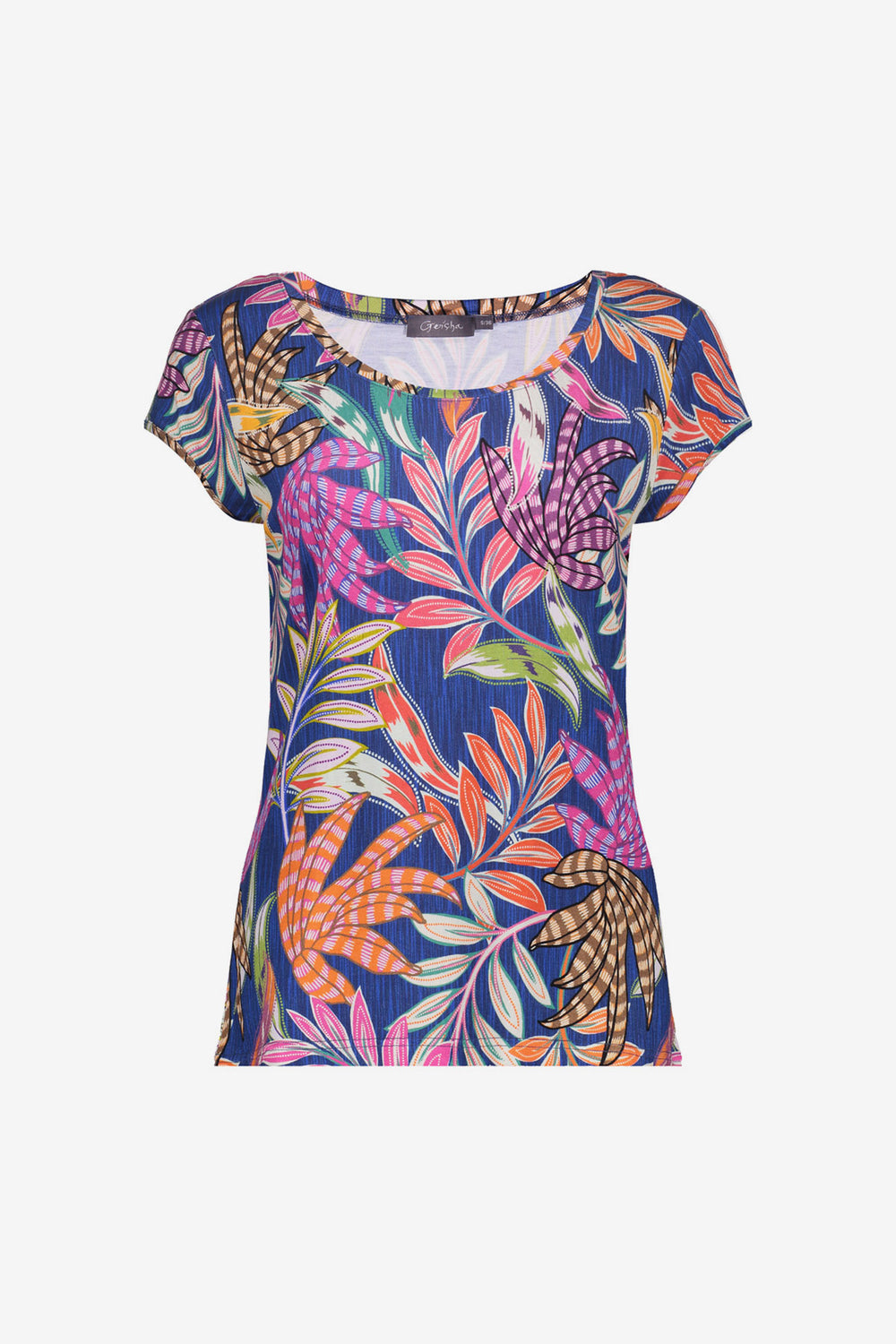 Geisha T-Shirt mit Rundhalsausschnitt und Print