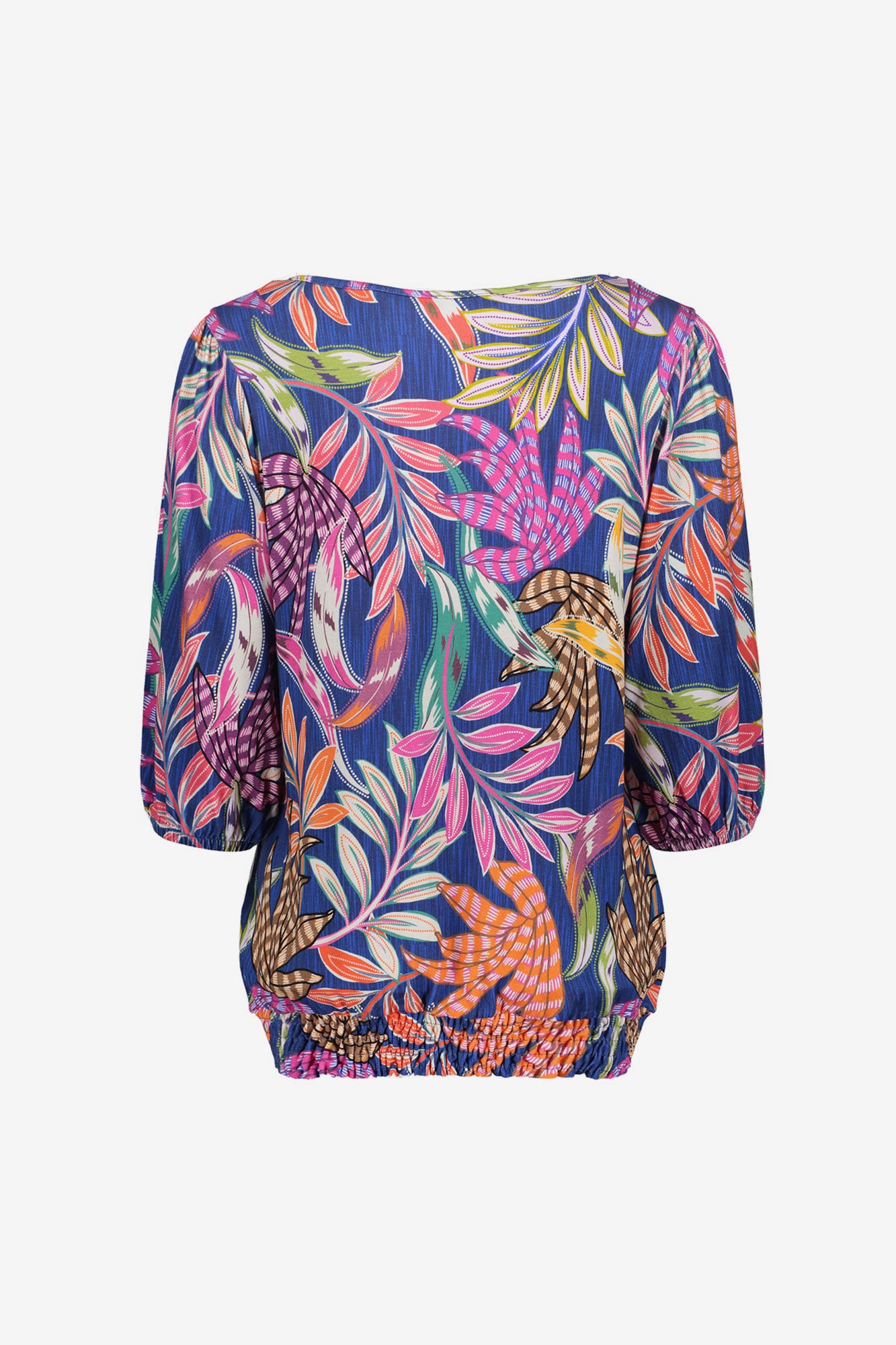 Geisha Jersey T-Shirt mit Smock-Detail