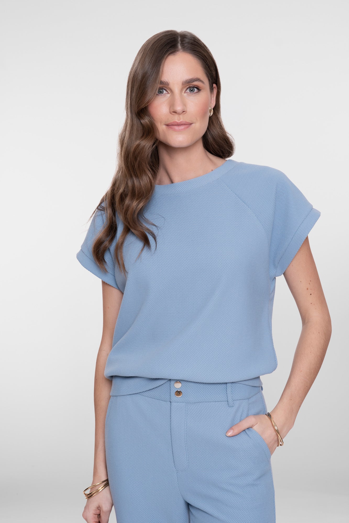 Geisha Bequemes Sweatshirt mit Honeycomb-Struktur