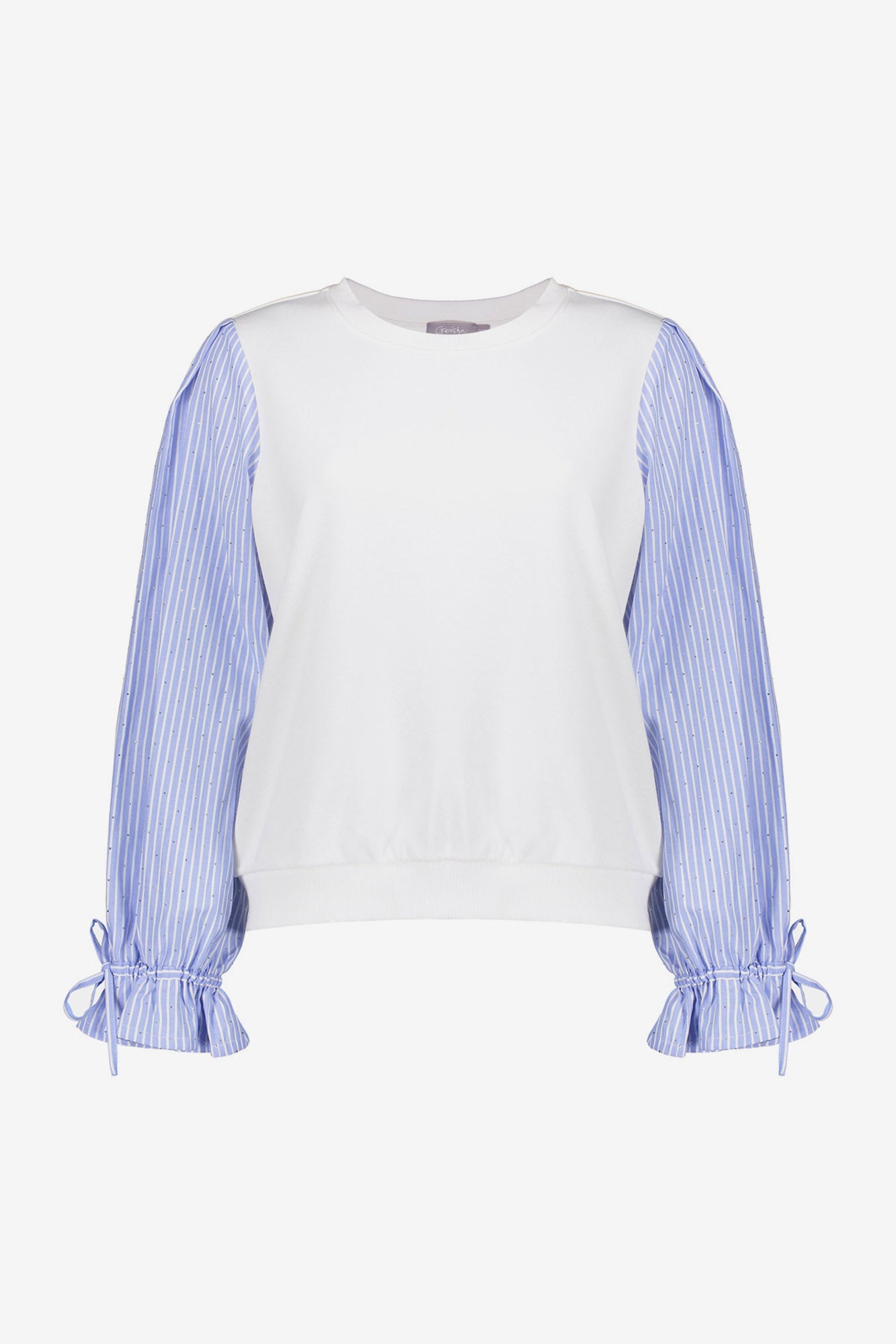 Geisha Sweatshirt im Spencer-Look mit Blusenärmeln