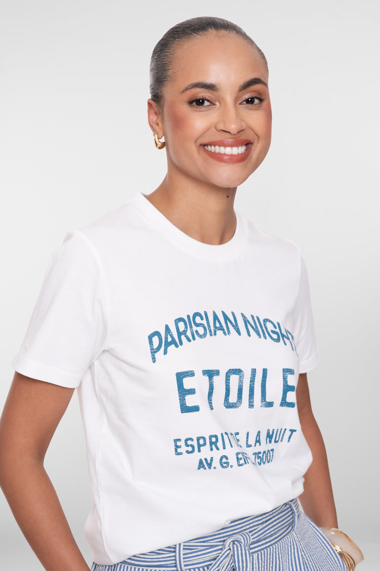 Geisha-T-Shirt 'Pariser Nacht'