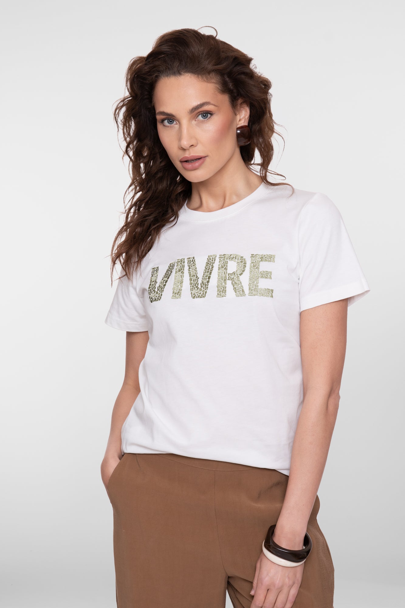 Geisha 'Vivre' T-Shirt mit kurzen Ärmeln