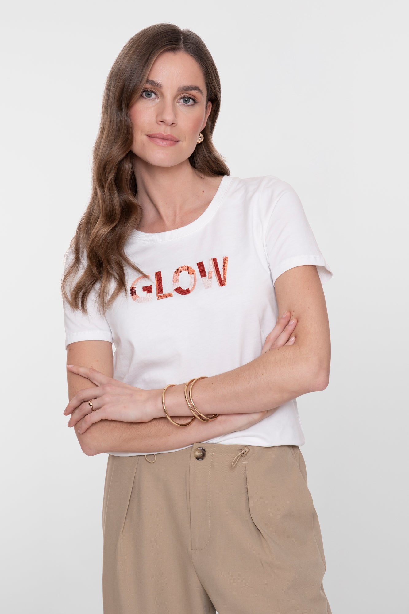 Geisha 'glow' T-Shirt mit kurzen Ärmeln