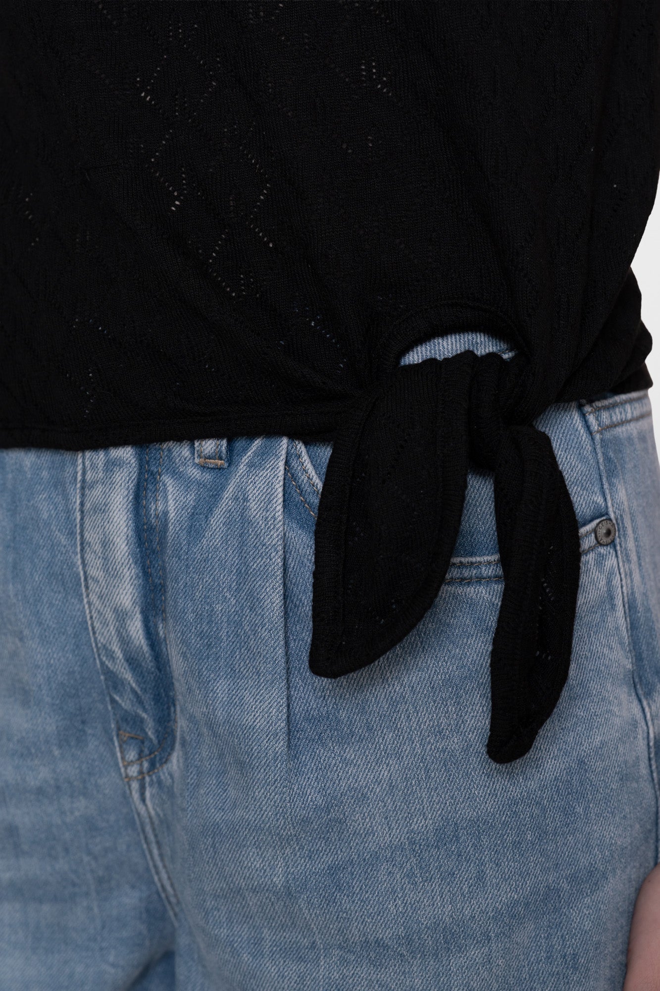 Geisha T-Shirt mit Schleifendetail